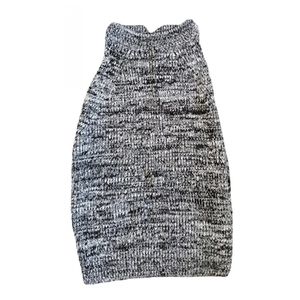 Blue backless ribbed halter top